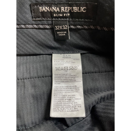 Banana Republic Marzotto Wool High Rise Slim Straight Trousers Dress Pants 32x32
