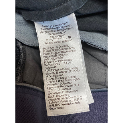 J.Crew 484 Men's Black Mid Rise Slim Straight Chino Trousers Tech Pants Size S