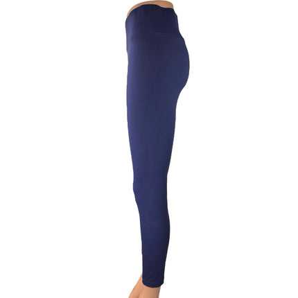 All Access Women's Blue Cropped Yoga Workout Athletic Leggings Pants Size M