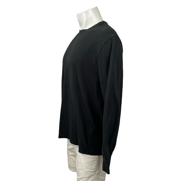 Madewell Men's Black Crew Neck Long Sleeve Sweater Sweatshirt Tee T-Shirt Top L