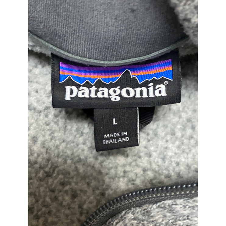 Patagonia Better Mens Gray Fleece Long Sleeve High Neck Sweatshirt Sweater Top L