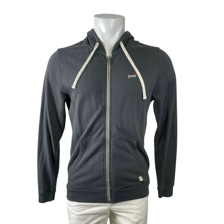 Marine Layer Afternoon Black Long Sleeve Hoodie Sweater Sweatshirt Jacket Top S