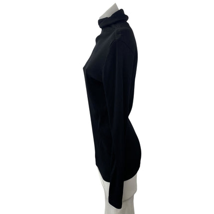 Le31 Par Simons Women's Black Ribbed Knit Long Sleeve Turtleneck Sweater Top XS