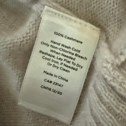 Haven Well Within 100% Cashmere Gray Shawl Collar Open Cardigan Sweater Top Sz S