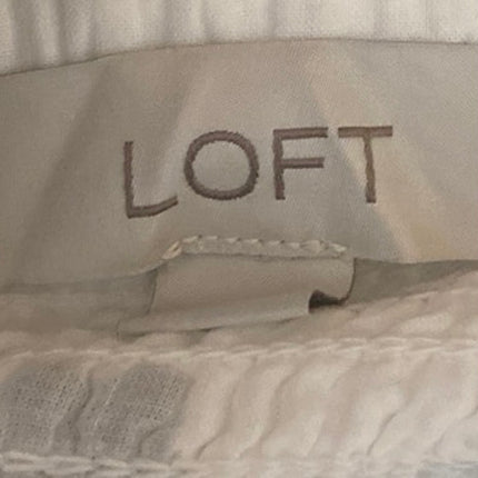 Ann Taylor LOFT White Black Floral Sleeveless Twist Cami Tank Midi Dress Size S