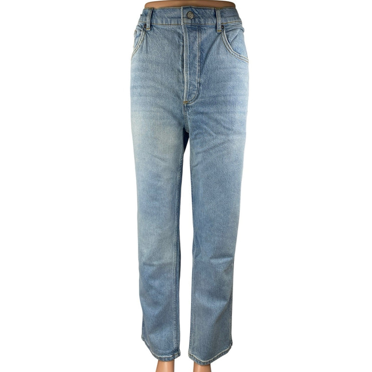 NEW Boyish The Dempsey Blue Laporta Wash High Rise Straight Denim Jeans Size 31