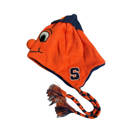 ZooZatz Otto the Orange Mascot NCAA Syracuse University Fringe Beanie Hat Cap OS
