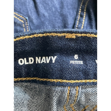 Old Navy Women's Dark Blue High Rise Slim Wow Straight Denim Jeans Pants Size 6