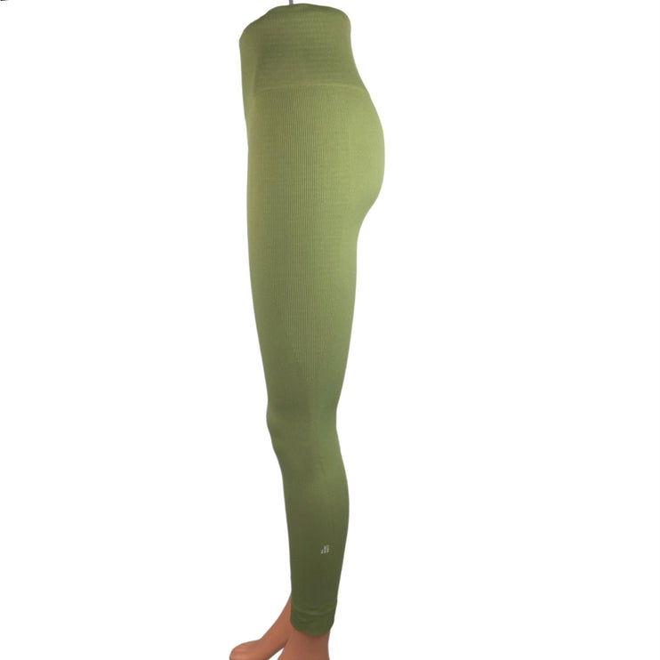 WeWoreWhat Green High Rise Wide Waistband Pull On Athletic Leggings Size S