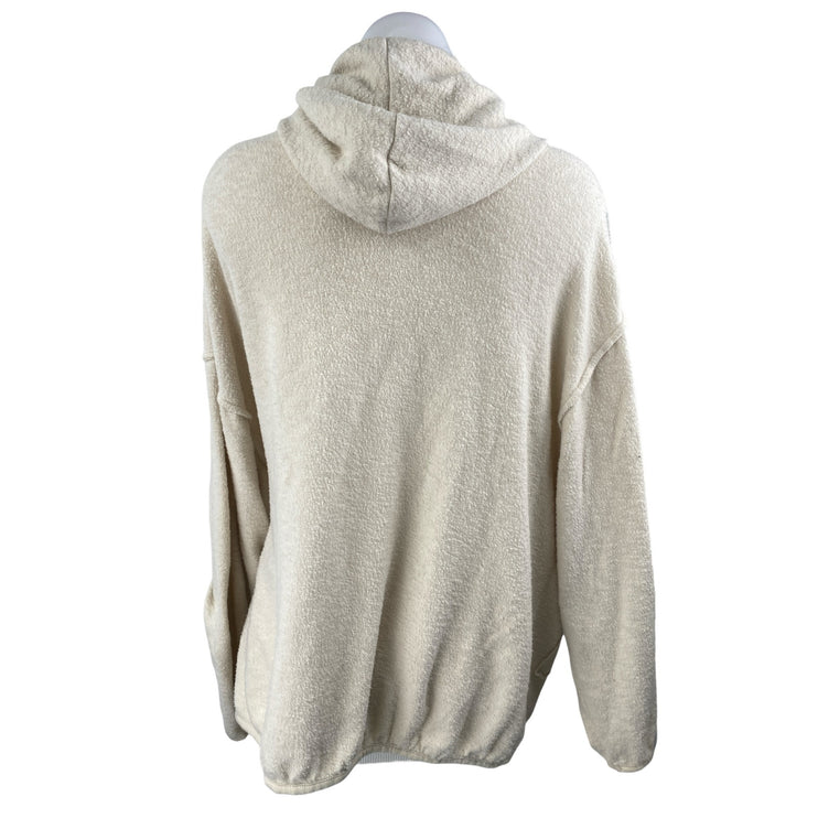 Urban Outfitters Out from Under Beige Fleece Hoodie Hooded Sweater Top Size M