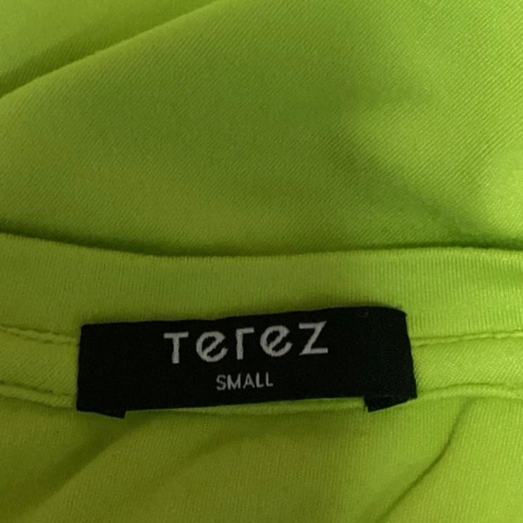 Terez Yellow Crewneck Activewear Fitness Gym Sleeveless Pullover Tank Top Size S