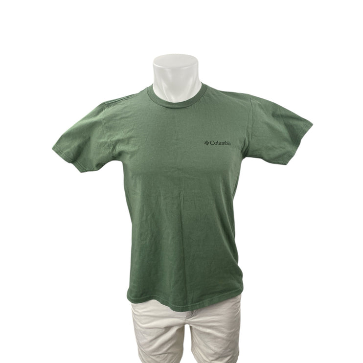 Columbia Men's Green Short Sleeve Graphic Print Outdoor T Shirt Tee Top Size M