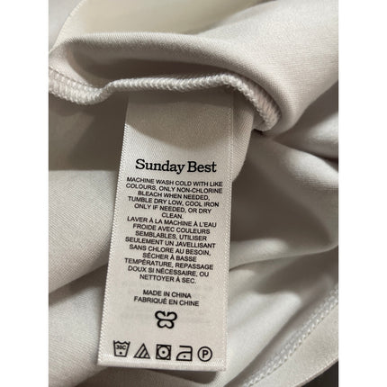Aritzia Sunday Best Women's White High Waisted Pencil Mini Slip Skirt Size L