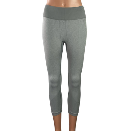 New Balance Gray High Waisted Activewear Athletic Cropped Leggings Pants Size S