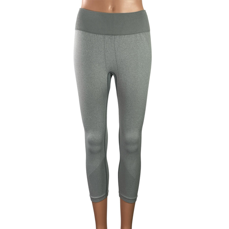 New Balance Gray High Waisted Activewear Athletic Cropped Leggings Pants Size S