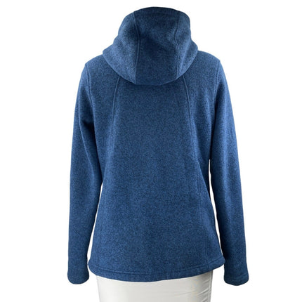 The North Face Crescent Women's Blue Fleece Full-Zip Hooded Hoodie Jacket Size S
