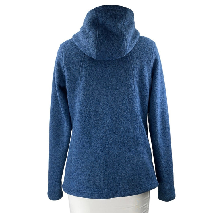 The North Face Crescent Women's Blue Fleece Full-Zip Hooded Hoodie Jacket Size S