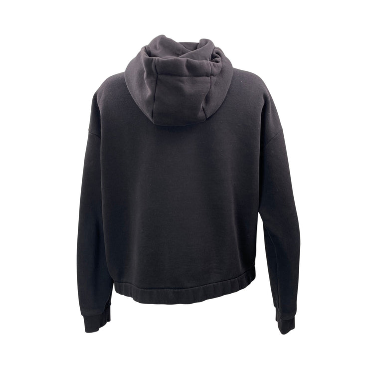 PICTURE Black Long Sleeves Full Zip Drawstring Hoodie Hooded Sweatshirt Jacket M