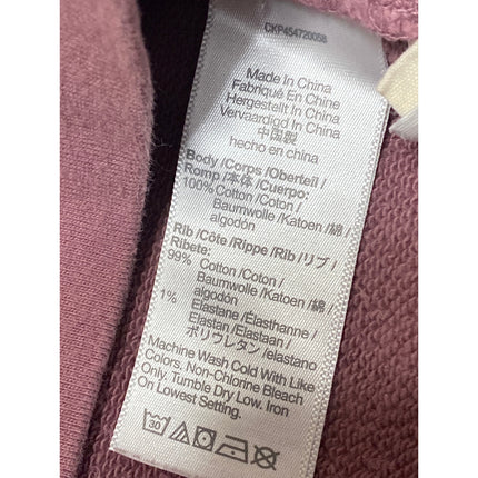 Madewell Women's Pink Crew Neck Long Sleeve Basic Sweater Sweatshirt Top Size M