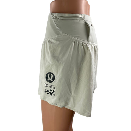 Lululemon Fast and Free Airflow Women's Gray Athletic Running Shorts Size S