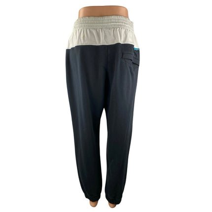 Nike Icon Clash Womens Black White Colorblock Athletic Jogger Sweat Pants Size S