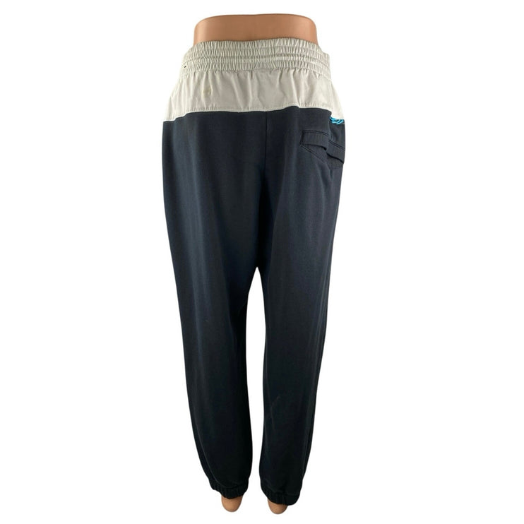 Nike Icon Clash Womens Black White Colorblock Athletic Jogger Sweat Pants Size S