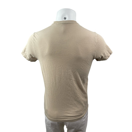 J.Crew Broken In Short Sleeve Pocket Men's Beige Slim Basic Tee T-Shirt Top Sz S