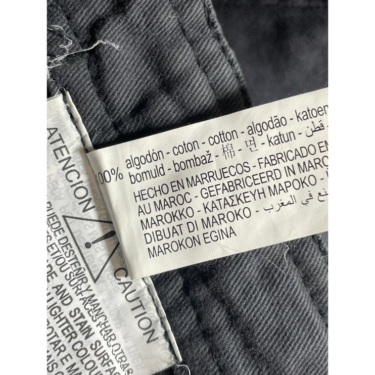 Zara Women's Black High Waisted Wide Leg Utility Cargo Trousers Pants Size 4
