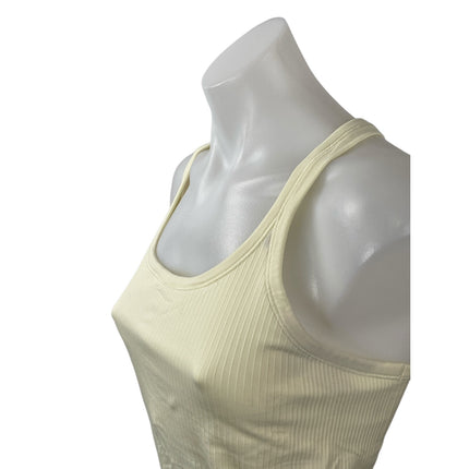 Lululemon Womens Cream Scoop Neck Sleeveless Yoga Athletic Activewear Tank Top 8