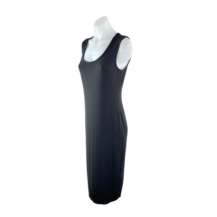 Rachel Zoe Women's Black Scoop Neck Sleeveless Knit Tank Slit Midi Dress Size M