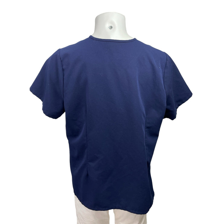 Figs Men's Navy Blue Short Sleeve V Neck Pocket Medical Nurse Scrub Top Size XL