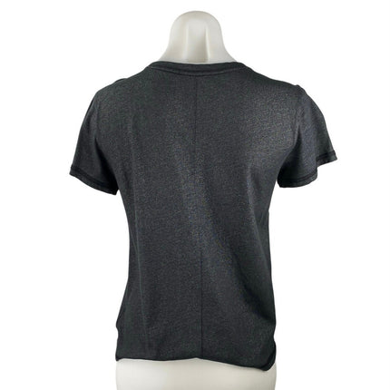 Paige Women's Black Short Sleeve Crew Neck Basic Casual T Shirt Tee Top Size S