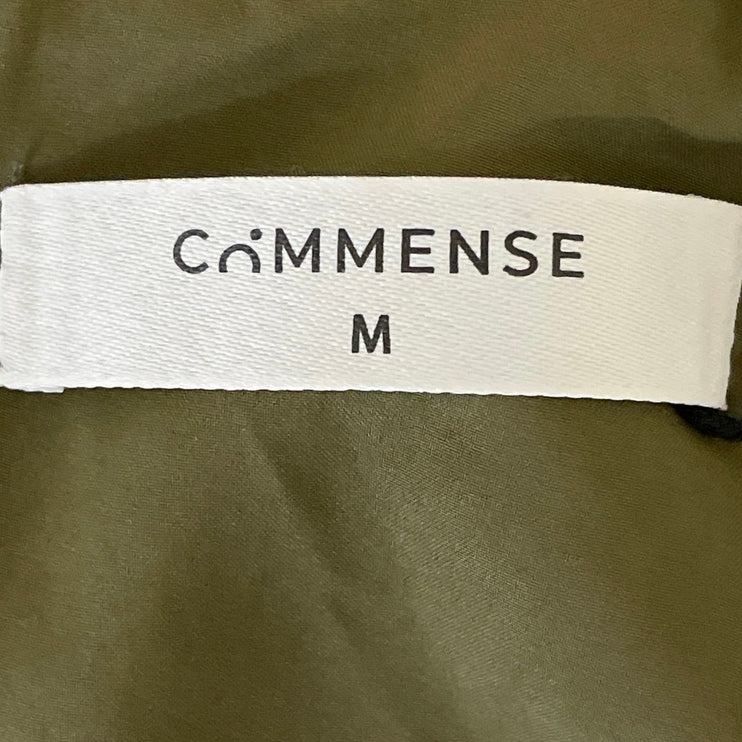 Commense Green Sleeveless Pleated Plisse Layered Mini Tank Flare A-Line Dress M