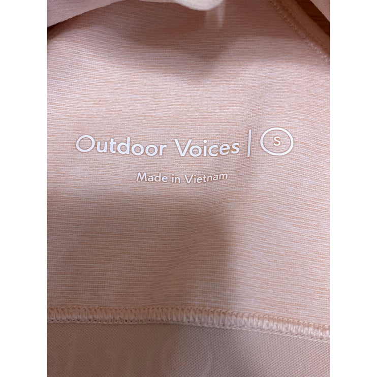 Outdoor Voices Steeplechase Pink Racerback Yoga Athletic Sports Bra Crop Top S