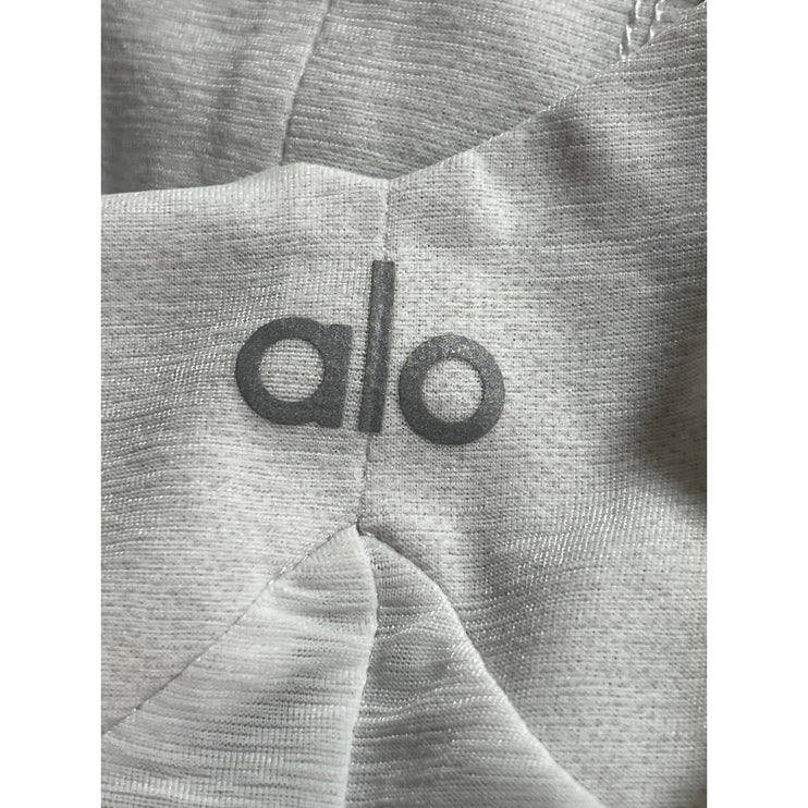 Alo Yoga Women's White V Neck Sleeveless Sports Athletic Activewear Tank Top M