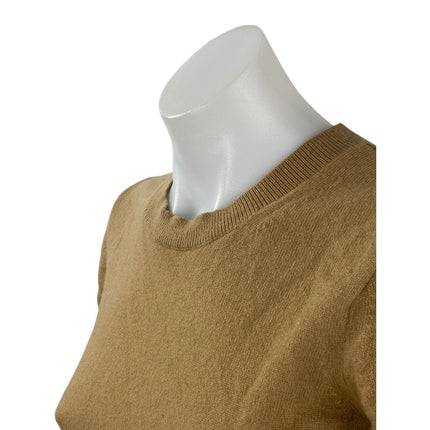 Everlane Women's Tan Khaki Short Sleeve Crew Neck Baby Tee T Shirt Top Size XS