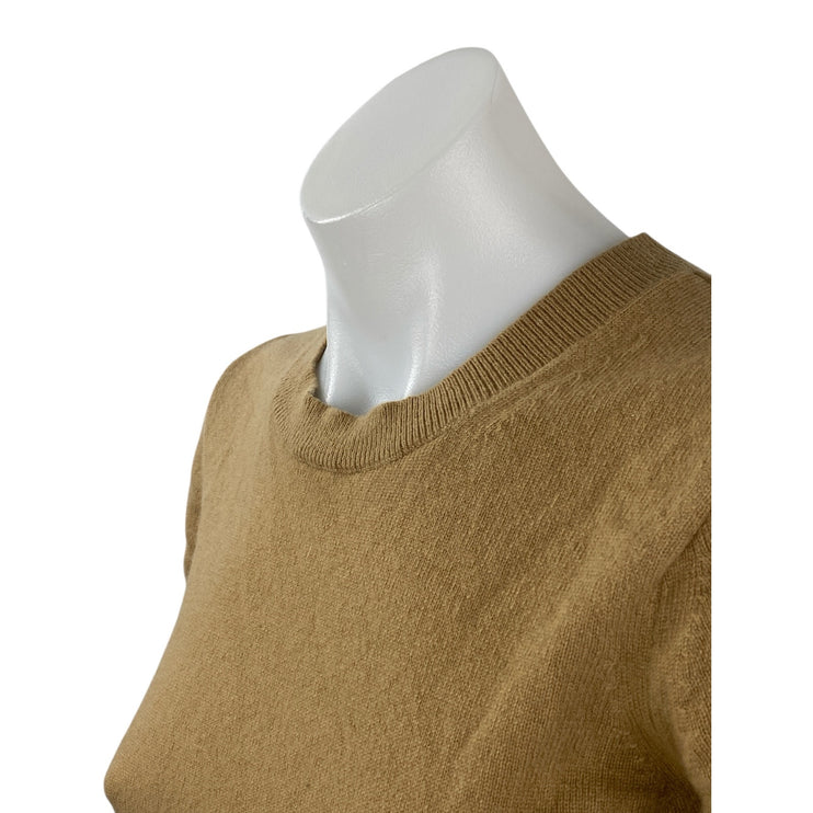 Everlane Women's Tan Khaki Short Sleeve Crew Neck Baby Tee T Shirt Top Size XS