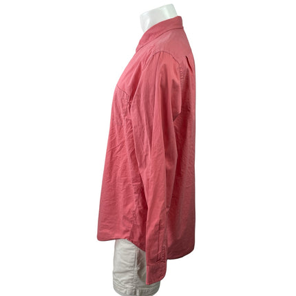 J.Crew Men's Pink Lightweight Long Sleeve Pocket Button Down Shirt Top Size XL