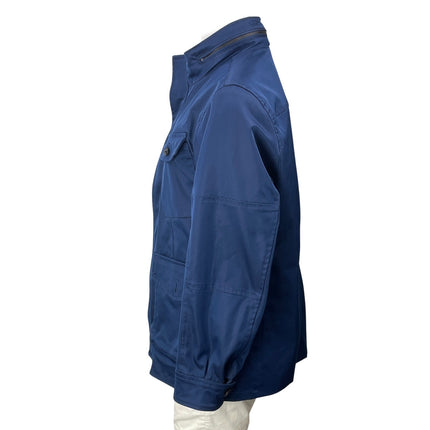 Banana Republic Men's Blue Long Sleeve Utility Pocket Water Resist Coat Jacket L