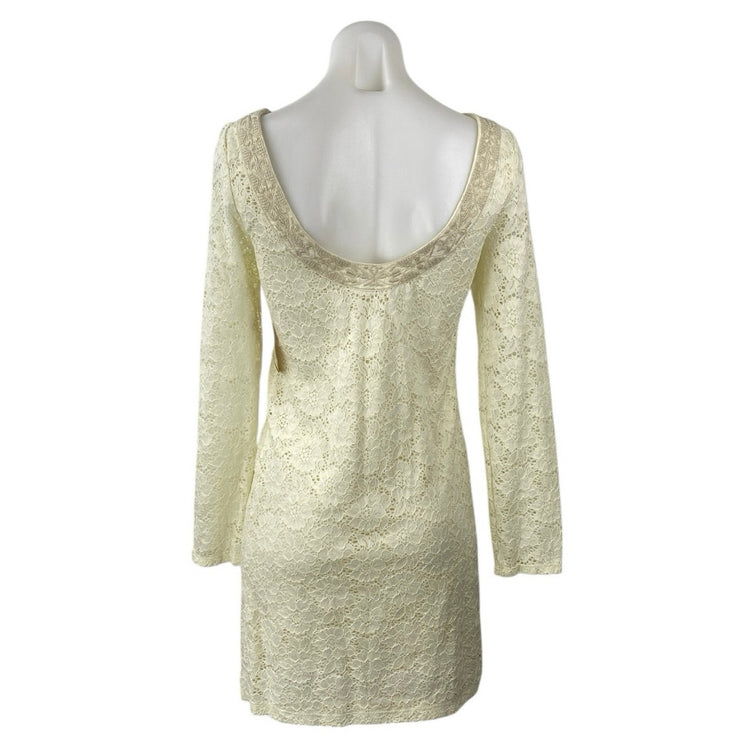 NEW Ralph Lauren Denim & Supply White Floral Lace Embroidered Mini Shift Dress M