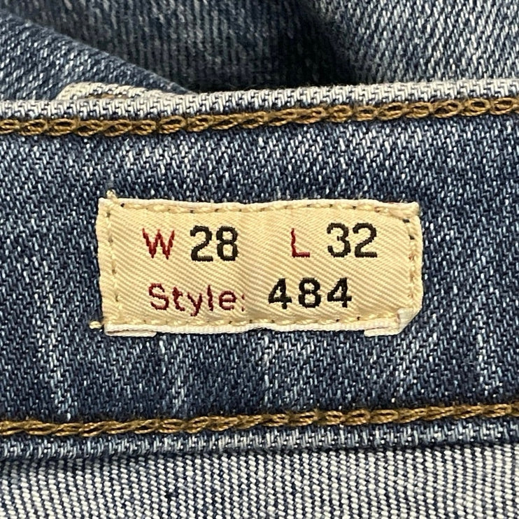 J.Crew 484 Men's Blue Mid Rise Stretch Slim Fit Skinny Denim Jeans Size 28x32