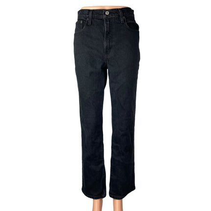 Abercrombie & Fitch Women's Black Ultra High Rise Straight Denim Jeans Pants 2