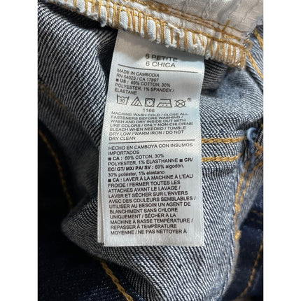 Old Navy Women's Dark Blue High Rise Slim Wow Straight Denim Jeans Pants Size 6