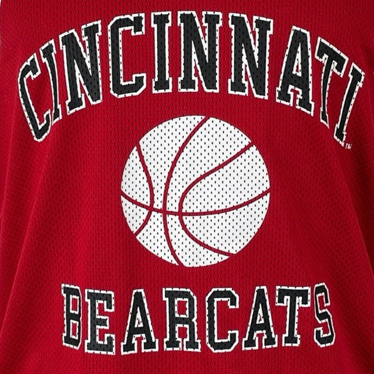 19nine Cincinnati Bearcats Mens Red NCAA Basketball Jersey Athletic Tank Top S-M