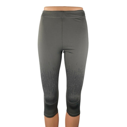 Gymshark Women's Gray Mid Rise Yoga Workout Capri Athletic Leggings Pants Size S
