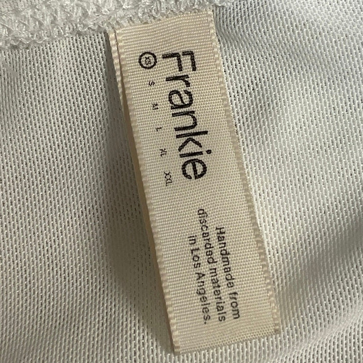 Frankie Collective Rework Adidas Mesh Long Sleeve Cut Out Tee Crop Top Size XS