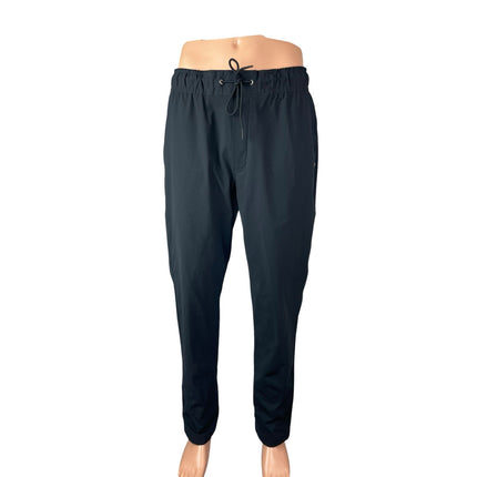 Vuori Men's Black Yoga Athletic Activewear Track Trousers Jogger Sweat Pants L