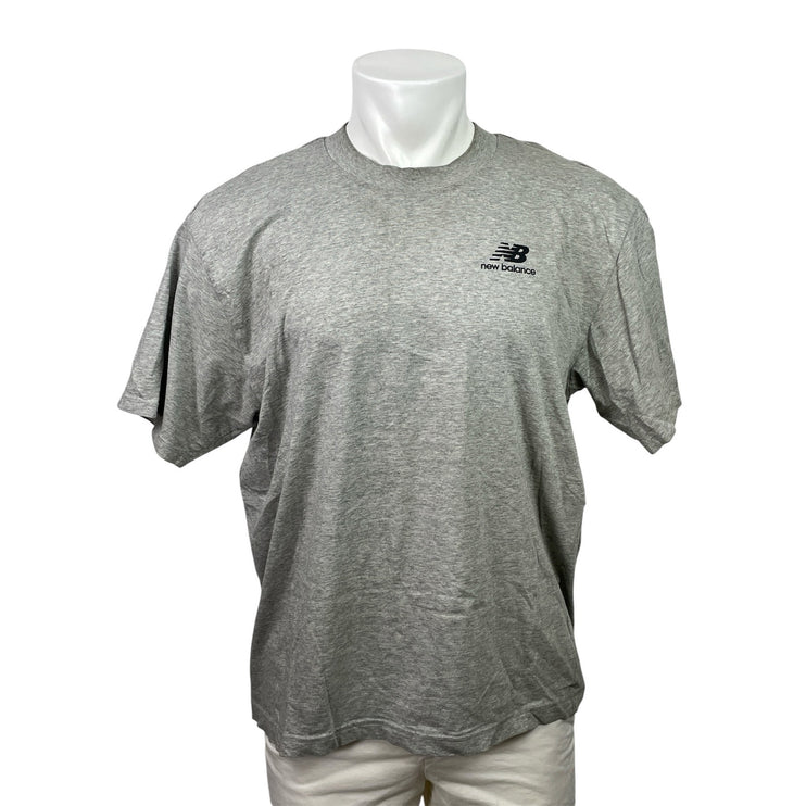 New Balance Men's Gray 550 Sneakers Graphic Short Sleeve T Shirt Tee Top Size L