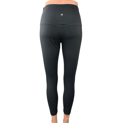 Lululemon Women's Black High Rise Pull On Yoga Athletic Leggings Pants Size 4