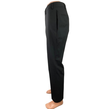 Calvin Klein Men's Black High Waisted Straight Leg Trousers Dress Pants Size L